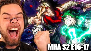 HERO KILLER FIGHT MHA SEASON 2 EPISODE 16 amp 17 REACTION [upl. by Hsinam148]