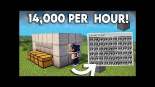 Minecraft Easiest Cobblestone Farm 121  Cobblestone Farm Tutorial Minecraft Java amp Bedrock [upl. by Marcile]