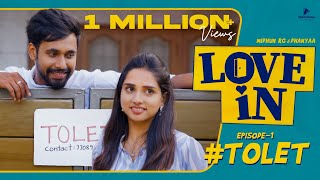 Love In  Episode 1  TOLET  Ft Midhun RG Dhanya  ROMCOM series  Blacksheep studios [upl. by Asha]