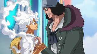 Luffy furioso após Aokiji revelar que entregou Garp ao Barba Negra em One Piece [upl. by Ellard]