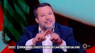 MATTEO SALVINI A QUARTA REPUBBLICA RETE 4 16092024 [upl. by Haiel450]