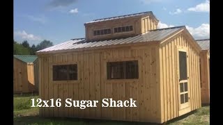 quotThe 12X16 Sugar Shackquot  DIY Build 4 Season Tiny House  Off Grid Capable with Comfort Amenities [upl. by Clarinda]