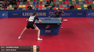 2015 ETTC Michael MAZE DEN Vs Patryk ZATOWKA POL Full Match [upl. by Bryan813]