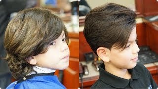 Classic Kids Haircut with Modern 2018 Touch Tutorial [upl. by Nager]