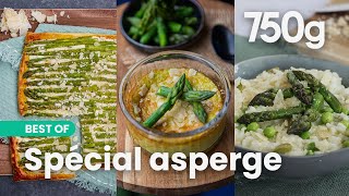 Nos 3 meilleures recettes avec des asperges vertes  750g [upl. by Gustin]