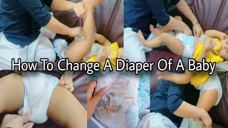 Tips amp Tricks  How To Change A Baby Diaper  Diaper Changing Routing  Pakistani Vlogger [upl. by Eldwin]