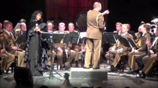 Charsie Sawyer  White Christmas with Lithuanian Military Symphonic Wind Orchestram4v [upl. by Lerim]