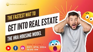 The Fastest Way to Get Into Real Estate The HRA Housing Model🏡 [upl. by Riva99]