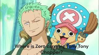 Let Zoro Carry You to The Cave to Meet Tony Tony Choppers voice Lisa Ortiz March 3rd from 12 to 4 [upl. by Granoff]