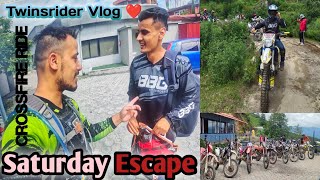 CRASHEDJARSING PAUWA SATURDAY RIDE WITH TwinsRiderVlog thakurivlogs [upl. by Ynaittirb]