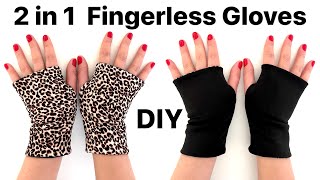 Crochet Striped Fingerless Gloves  Crochet Fingerless Gloves Tutorial  Chenda DIY [upl. by Hill]