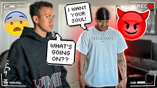 POSSESSED PRANK ON LITTLE BROTHER HE GETS FREAKED OUT [upl. by Dennard952]