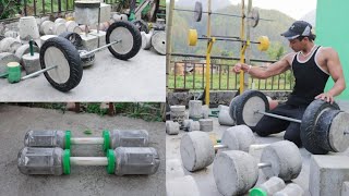 How to make gym equipment at home  Homemade gym equipment  Anish Fitness [upl. by Thirzi]