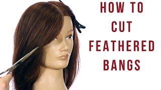 Feathered Layers Haircut Tutorial  How to Cut Feathered Bangs amp Face Frame  TheSalonGuy [upl. by Aldon]