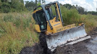 I Got Stuck Dredging The Next Cove 9 Acre Pond Rehab [upl. by Nauqat506]