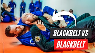 Black Belt Vs Black Belt  BJJ Rolling Commentary [upl. by Trocki327]