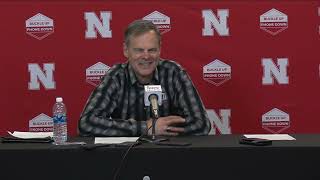 Nebraska Volleyball John Cook Talks Sweep of Rutgers [upl. by Bixler889]