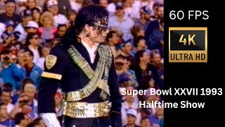 Michael Jackson  Super Bowl XXVII 1993 Halftime Show  4k High Quality Upscale [upl. by Ihcur660]