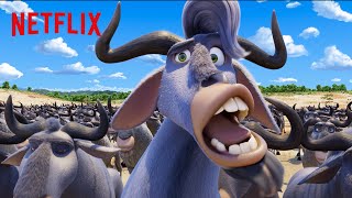 Singing Stampeding Wildebeests 🎵 Jungle Beat The Movie  Netflix After School [upl. by Bravar]