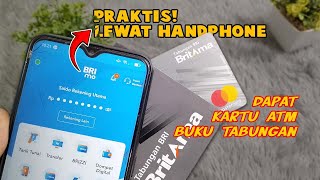 Cara Membuat Kartu ATM BRI amp Buku Tabungan setelah Daftar Online  BKD tutorials BRImo [upl. by Atimad]