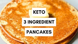 Keto 3 Ingredient Pancakes  Breakfast  Carnivore  High Protein  Low Carb  Sugar Free [upl. by Ahsenauj]