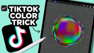 How to do a TIKTOK Color Picking Trick in PROCREATE Shorts [upl. by Aix]