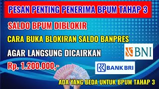 CARA BUKA BLOKIRAN SALDO BANPRES UMKM TAHAP 3 RP 1 2 JUTA [upl. by Sandy878]