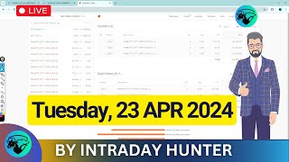 Live Intraday Trade  Bank nifty Option Trading by Intraday Hunter  23 April 2024 [upl. by Cecil75]