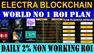 New Mlm Plan Launch 2024  Electra Blockchain ROI MLM Plan  New MLMNetwork Marketing Business Plan [upl. by Primaveria]