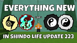 Everything NEW in Update 223 In Under 1 Minute  Shinobi Life 2 Roblox [upl. by Sirdna]