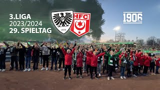 SC Preußen Münster 10 Hallescher FC  29Spieltag 3Liga Saison 20232024 [upl. by Asiar]