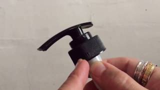 Easiest way to open a lotion pump [upl. by Natek]