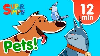 Our Favorite Songs About Pets  Kids Songs  Super Simple Songs [upl. by Hpesojnhoj]