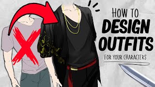 How to design Outfits for characters  Tutorial  DrawlikeaSir [upl. by Imoyn]