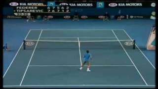 HL Roger Federer v Janko Tipsarevic 2008 Australian Open R3 [upl. by Thurmann]