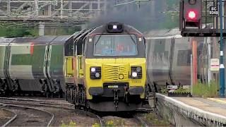 Amazing Afternoon at Stafford Claggy 70 Convoy and Car train 290624 [upl. by Hpeosj554]