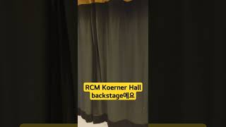 RCM Koerner Hall backstage에요 캐나다일상 [upl. by Massiw923]