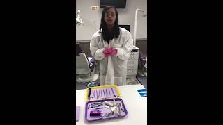 Intro to Dental Assisting 101 How to set up for a composite restoration [upl. by Aes730]