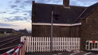 Carnoustie Station Level Crossing Angus Friday 20042018 [upl. by Magnien]