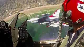 Fly Amongst The Solo Thunder  USAF Thunderbirds [upl. by Ojyma612]