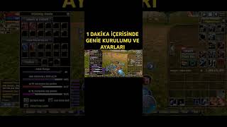 1 DAKİKA İÇERİSİNDE GENİE KURULUMU VE AYARLARI KnightUnityMobile knightonline genie farmer [upl. by Bordie]