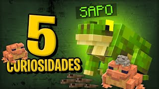 5 CURIOSIDADES SOBRE O SAPO  NOVO MOB do MINECRAFT 119 [upl. by Aicram]