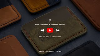 Leather craft ASMR  Olive Green Card Holder [upl. by Aivato]