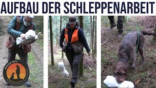 Aufbau der Schleppenarbeit  Hundeschule UB [upl. by Most496]