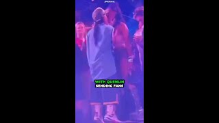 Billie Eilish shares a kiss with Quenlin Blackwell at Coachella Shorts BillieEilish Coachella [upl. by Rossy89]