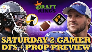 Saturday 2 Game Slate DFS  Prop Preview  Draftkings SD Strategy  Underdog and Prize Picks Props [upl. by Aehcsrop]