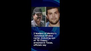 2 leaders of Mexicos notorious Sinaloa cartel including son of quotEl Chapoquot arrested in Texas [upl. by Annelise]