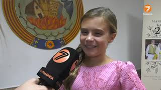 Primera entrevista a Marina García Fallera Mayor Infantil 2024 [upl. by Raasch897]