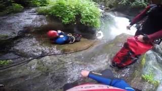 CanyoningTour  Ötztal  Untere Auerklamm [upl. by Cilka]