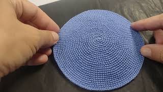 How to crochet kippahyarmulke The very final kippah [upl. by Banquer]